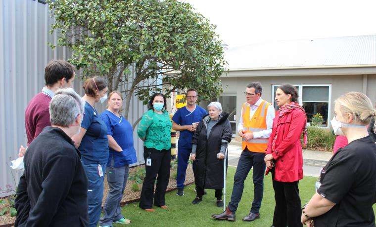 Bass Coast Health staff were buoyed by a visit by Premier Daniel Andrews and Bass MLA Jordan Crugnale recently, among staff shortfalls due to illness. 