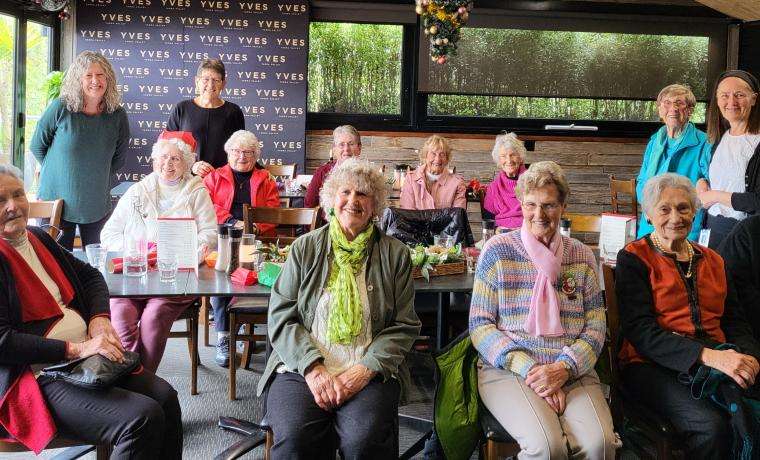 This group of socially active ladies enjoys a varied mix of outings and activities as part of Bass Coast Health’s Social Support Group, including a Christmas break-up in 2022. From left, Frances, Fay Stitt of BCH, Dawn, Sharon Legg of BCH, Lyn, Jennifer, Sheila, Claire, Joan, Beryl, Ida, Dot, Kathryn McGarvey of BCH and Lesley.