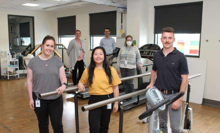 Bass Coast Health is pleased to welcome new Physiotherapy and Occupational Therapy Graduates to the team. They are, front from left, Physiotherapy Graduates Ashleigh Sartori and Lisa Lim, and Occupational Therapy Graduate Will Rickards. They are with, back from left, Clinical Development Occupational Therapist Jenna Davis, Learning and Development Acting Co-Manager Daniel Baker and Allied Health Clinical Educator Michelle Barnes.