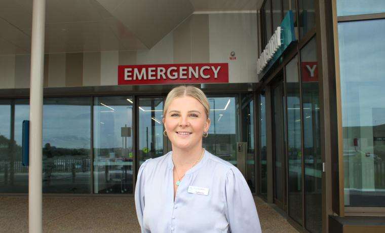 Cat Bunn, Nurse Unit Manager of the Emergency Department at Wonthaggi Hospital, is reassuring our  community in their time of need.