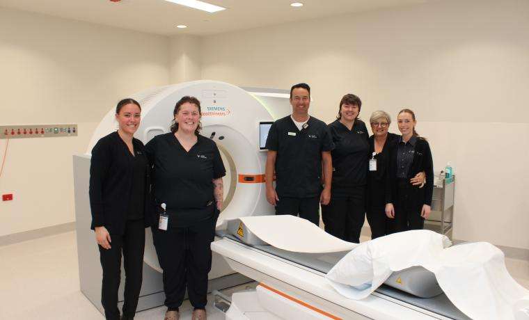 The Imaging Associates team at Cowes includes, from left, Sadie, Lucy, Kade, Scarlett, Jan and Samantha.  