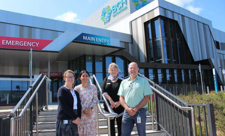 Bass Coast Health’s Diabetes Educators, from left, Claire Gatto, Upmajit Kaur, Vivienne Prestidge and Roger Lindenmayer are here to help people with diabetes to enjoy life.
