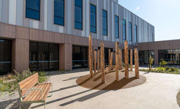 Visitors to the Phillip Island Community Hospital will be able to see the internal courtyard and appreciate the modern architecture.