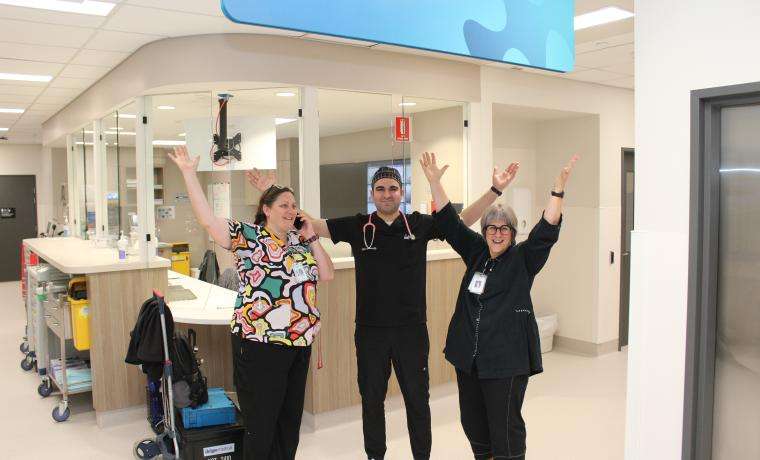 Urgent Care Centre staff, from left, Registered Nurse Reine Higgins, Dr Romman Iqbal and Registered  Nurse Linda Goltz will care for you at the Phillip Island Community Hospital