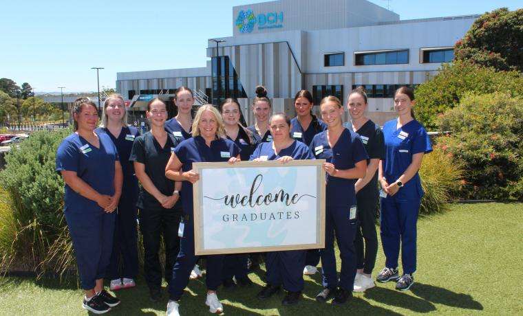 Graduate Nurses at Wonthaggi Hospital, from left, Julie Hawkins, Nicola Eccles, Anais Sibly, Gemma  Hughes, Kate Brosnan, Bella Lockett, Maggie Gibson, Emma Evans, Hannah Sellings, Georgia Dakin,  Bonny Huitema and Charlotte Roberts.   