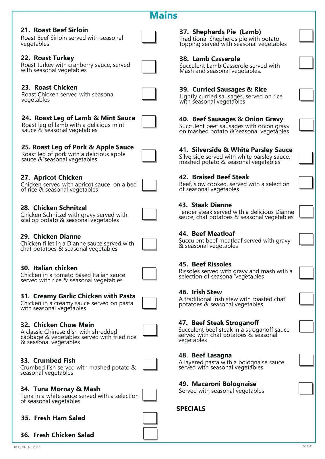 MOW Menu Page 2