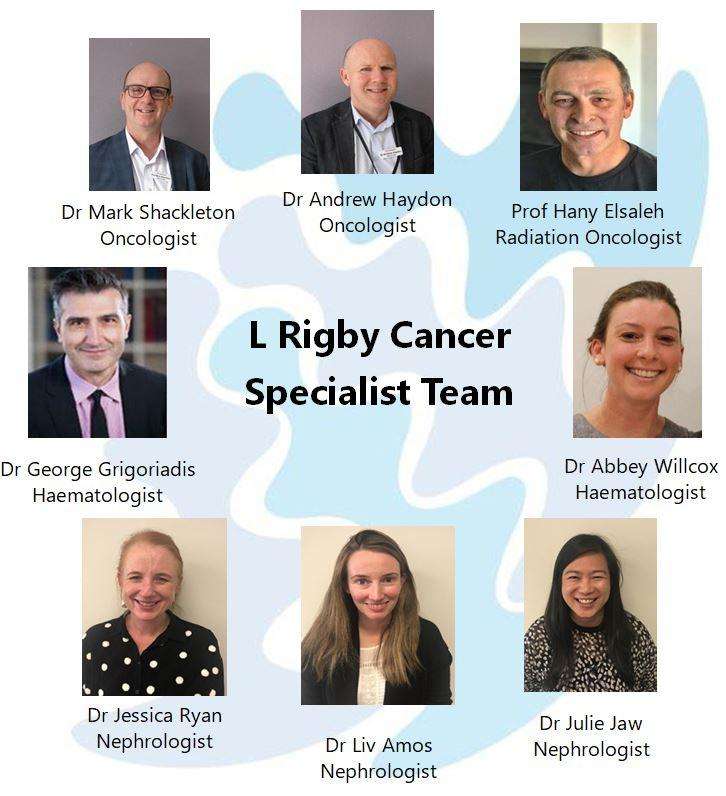 L Rigby Cancer Specialist Team