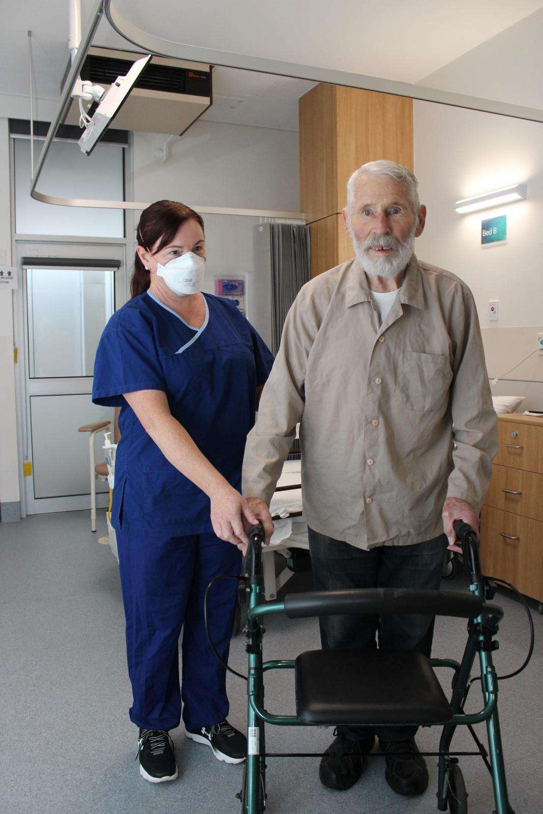 Sub-acute NUM Clare Stinton with patient Henry Tobias 2022 05 03