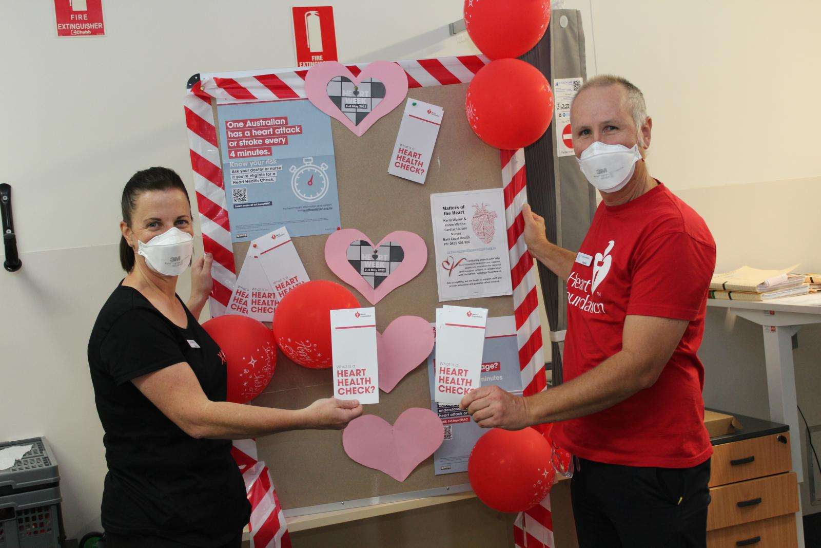 Cardiac Nurses Karen Wynne and Harold Warne