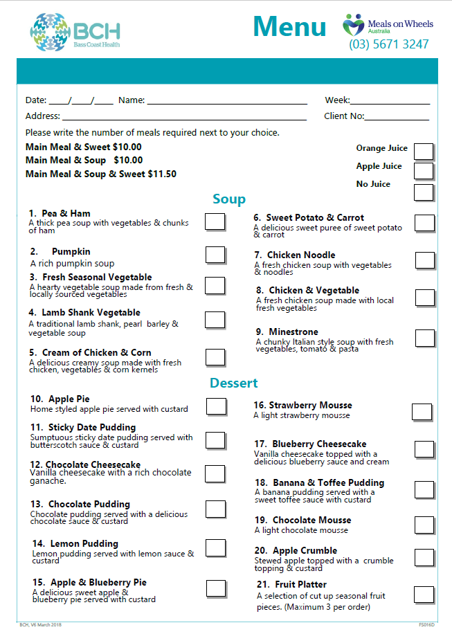 MOW Menu 1