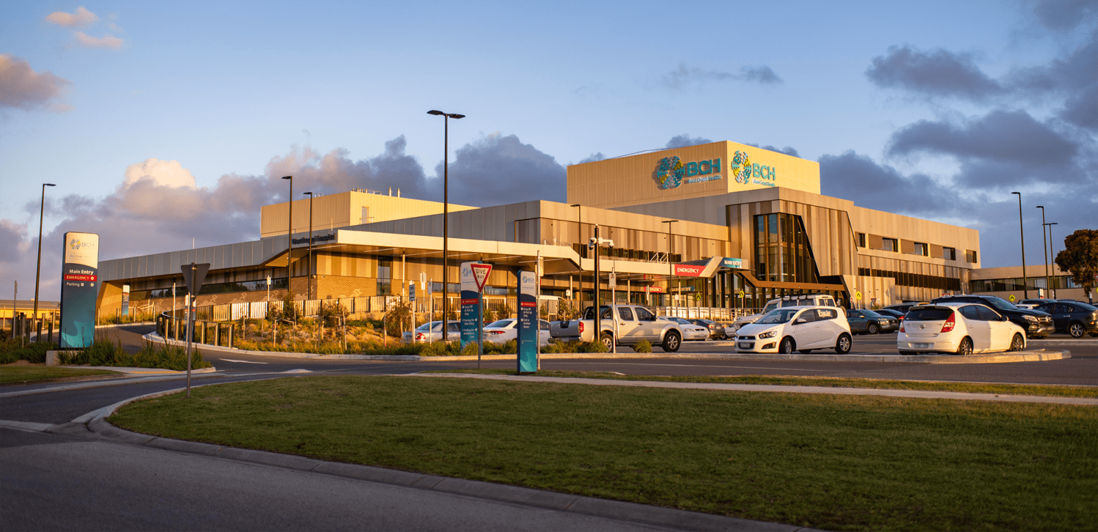 Photo of Wonthaggi Hospital at sunset