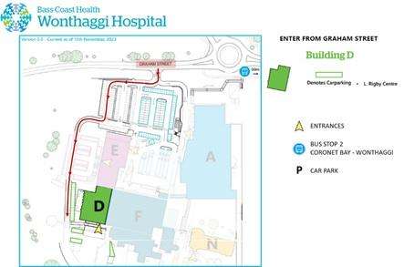 Wonthaggi Hospital map - L Rigby Centre