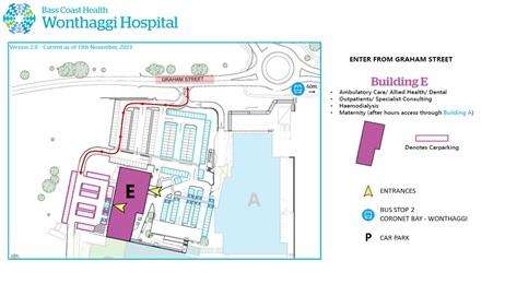 Wonthaggi Hospital map