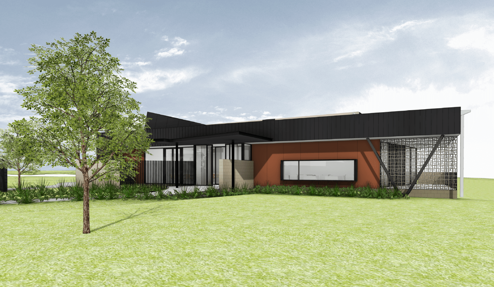 An artist's impression of the Staff Accommodation Facility.