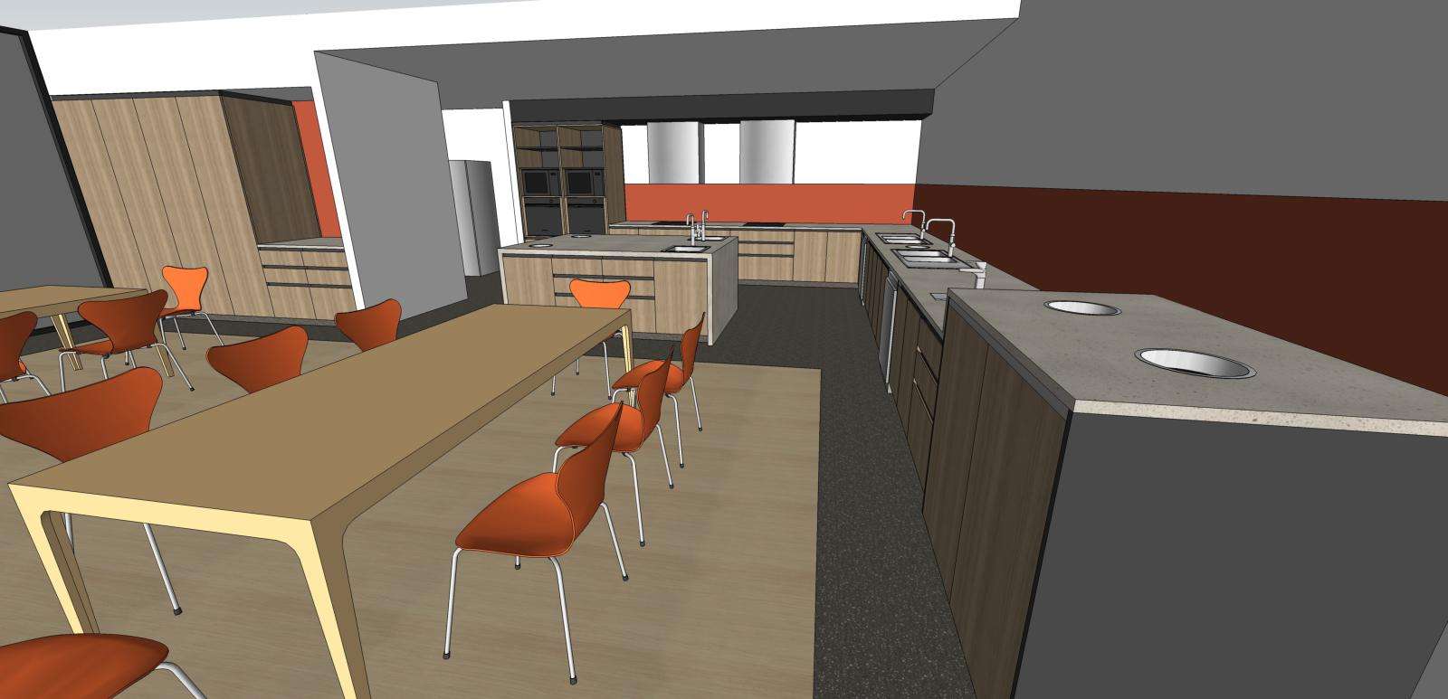 An artist's impression of the Staff Accommodation Facility.